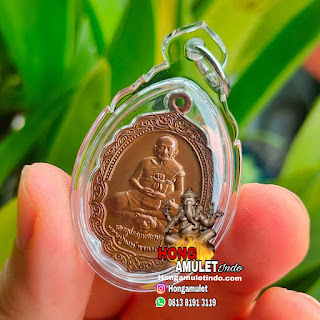 Thailand Amulet Rian LP Hong Duduk Diatas Kekayaan Wat Susantungmon