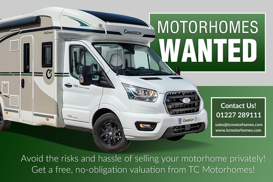 Motorhome with words Motorhomes Wanted