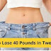 How to Lose 40 Pounds In Two Months