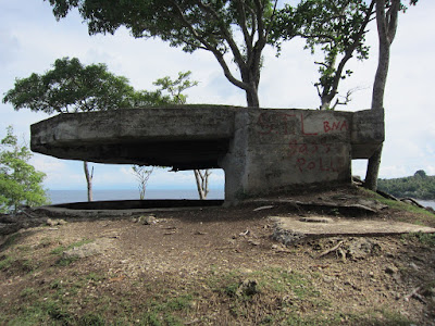 Happy tranquility in Sabang, the western tip of Indonesia, japanese bunker.