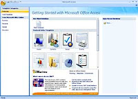 Gambar tampilan Microsoft Acces 2007