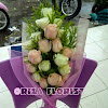 Buket Mawar Import Peach + Putih