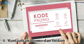 Manfaatkan Promo dan Diskon merupakan salah satu tips agar lebih hemat saat belanja keperluan lebaran