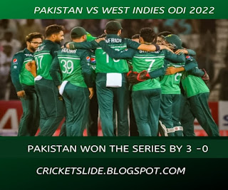PAK VS WI ODI 2022