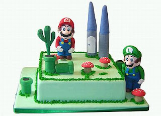 Mario Bros, children party cakes