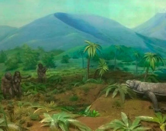 Диорама в Зале эволюции человека, Музей естественной истории Мехико.