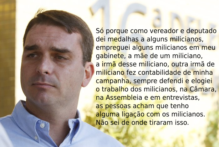 Flávio Bolsonaro e sua ligação com as milícias