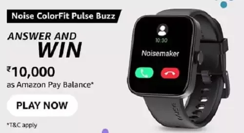 What is the display size of the new ColorFit Pulse Buzz Smartwatch?
