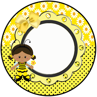 Bee Girl, Toppers or Free Printable Candy Bar Labels.