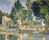 Jas de Bouffan, the Pool by Paul Cezanne - Landscape Paintings from Hermitage Museum