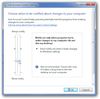 Cara Disable/Non-Aktifkan User Account Control (UAC) di Windows 7