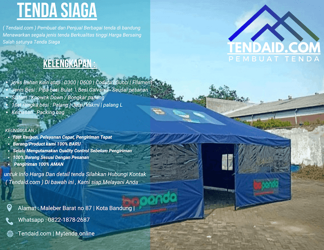 "Penjual Tenda Siaga dengan Harga Terbaik, Tendaid.com Solusinya!"Jual Tenda Termurah