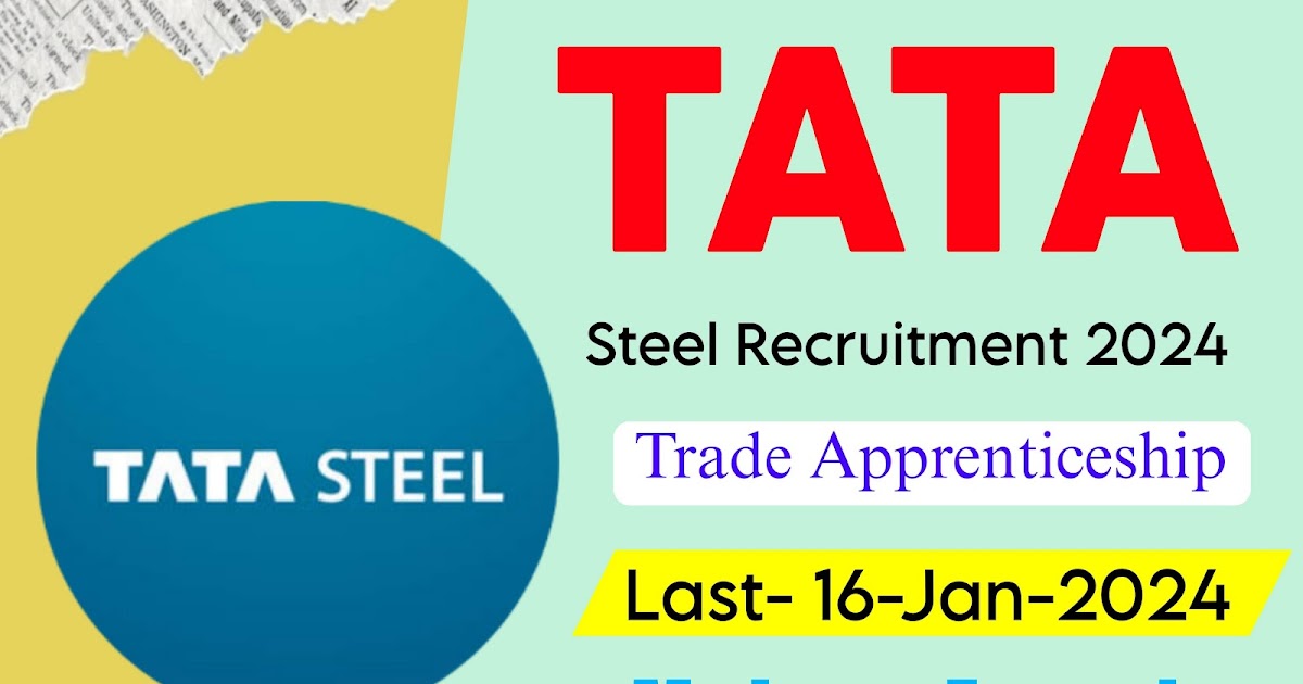 Tata Steel Trade Apprenticeship in Jharkhand Recruitment 2024