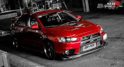 Modifikasi Mobil Mitsubishi Lancer red dragon