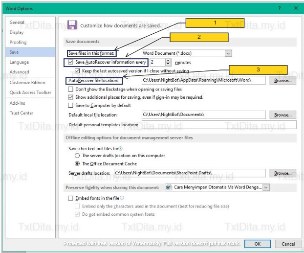 Cara Menyimpan Otomatis di Microsoft Word