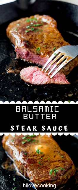 BALSAMIC BUTTER STEAK SAUCE