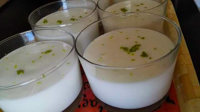 refrescante y facil mousse de lima y yogurt