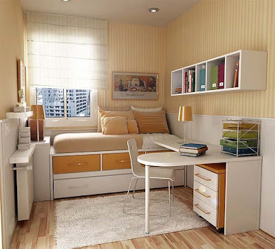 desain kamar tidur sempit