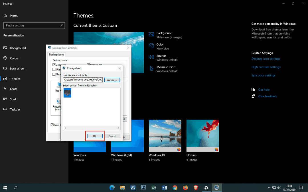 Ubah Tampilan Shortcut Icons Dekstop Windows 10