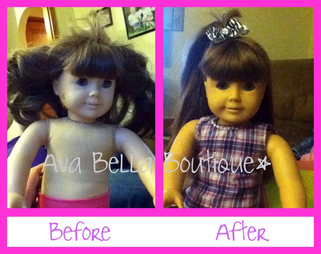 The Ava Bella Blog Fixing American Girl Doll Hair