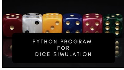 Python program for dice simulation