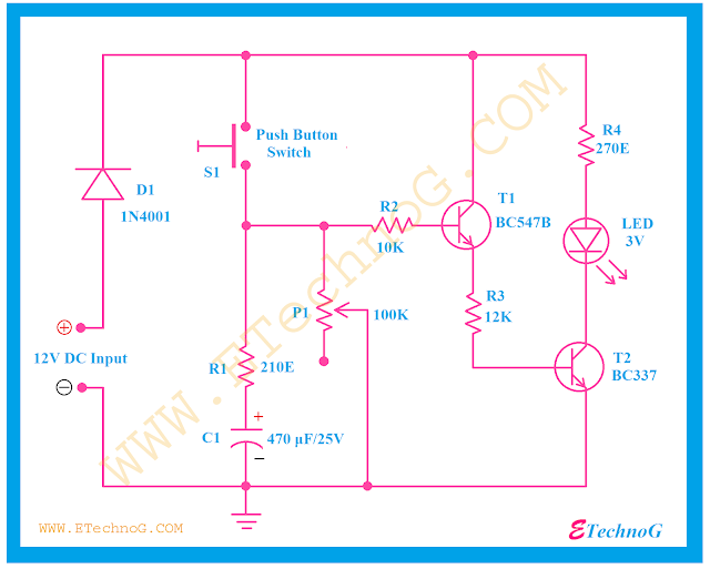 Timer Switch Circuit Diagram, timer light circuit