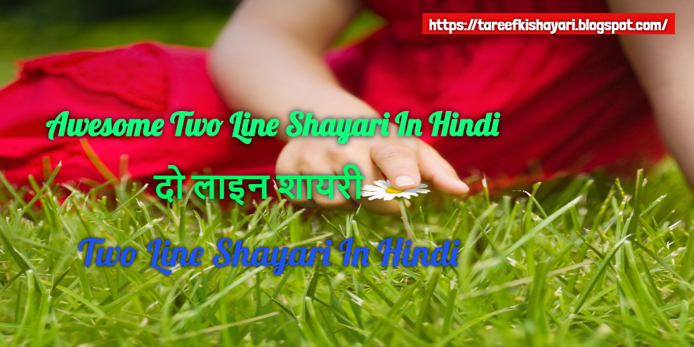 Awesome Two Line Shayari In Hindi  Two Line Shayari In Hindi - दो लाइन शायरी