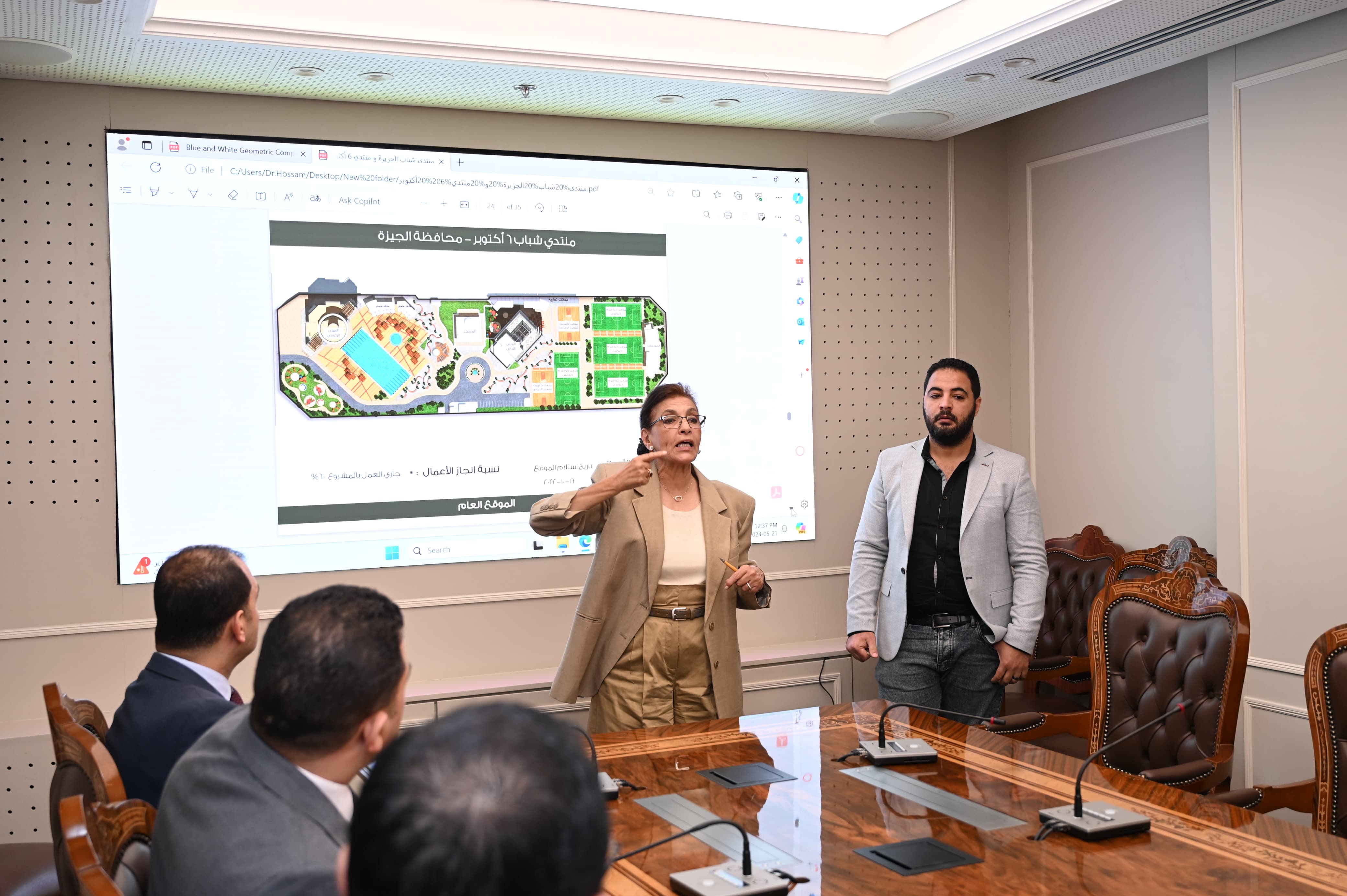 وزيرالرياضة يوجه بتسريع وتيرة إنجاز العمل بعدد من المشروعات الإنشائية