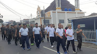 Perkokoh Sinergitas TNI-Polri di Bandarlampung Olahraga Bersama