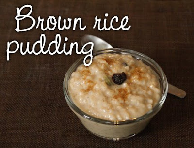 Recipes Rice Pudding on Fran S House Of Ayurveda  Recipe   Brown Rice Pudding