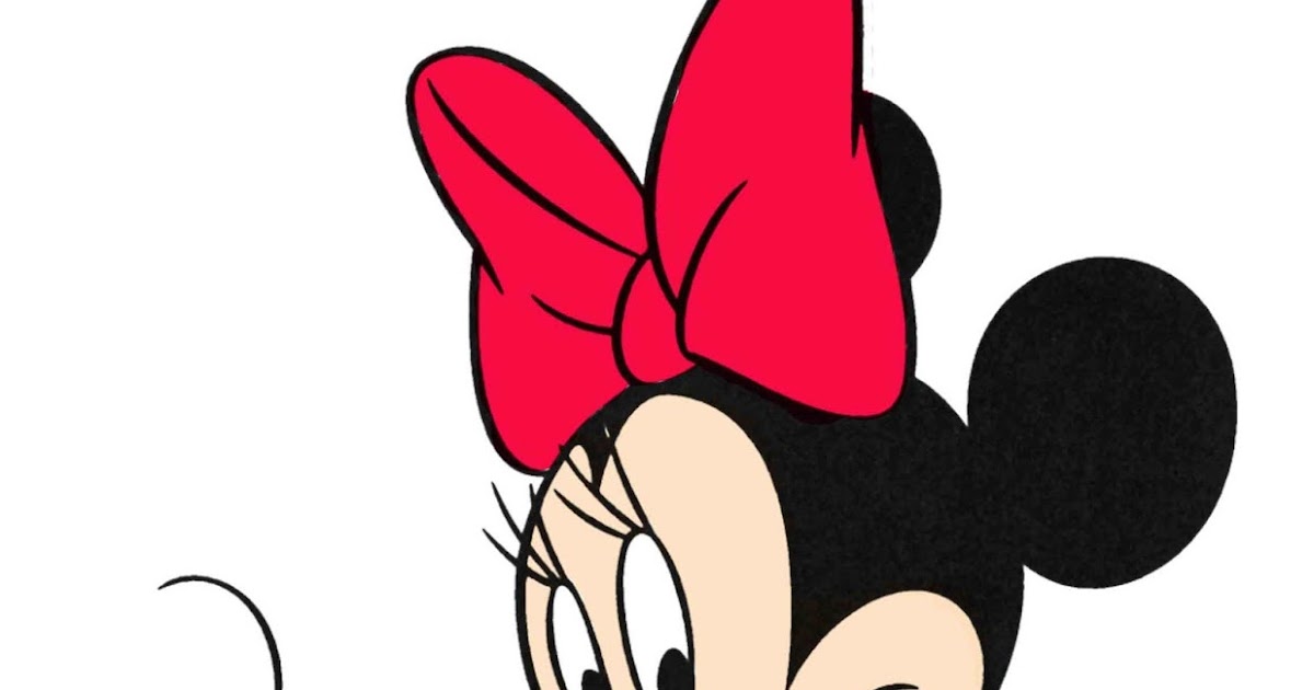 Sketsa gambar kartun minnie mouse untuk belajar mewarnai 