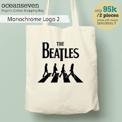 OceanSeven_Shopping Bag_Tas Belanja__Music & Photography_Monochrome Logo 2
