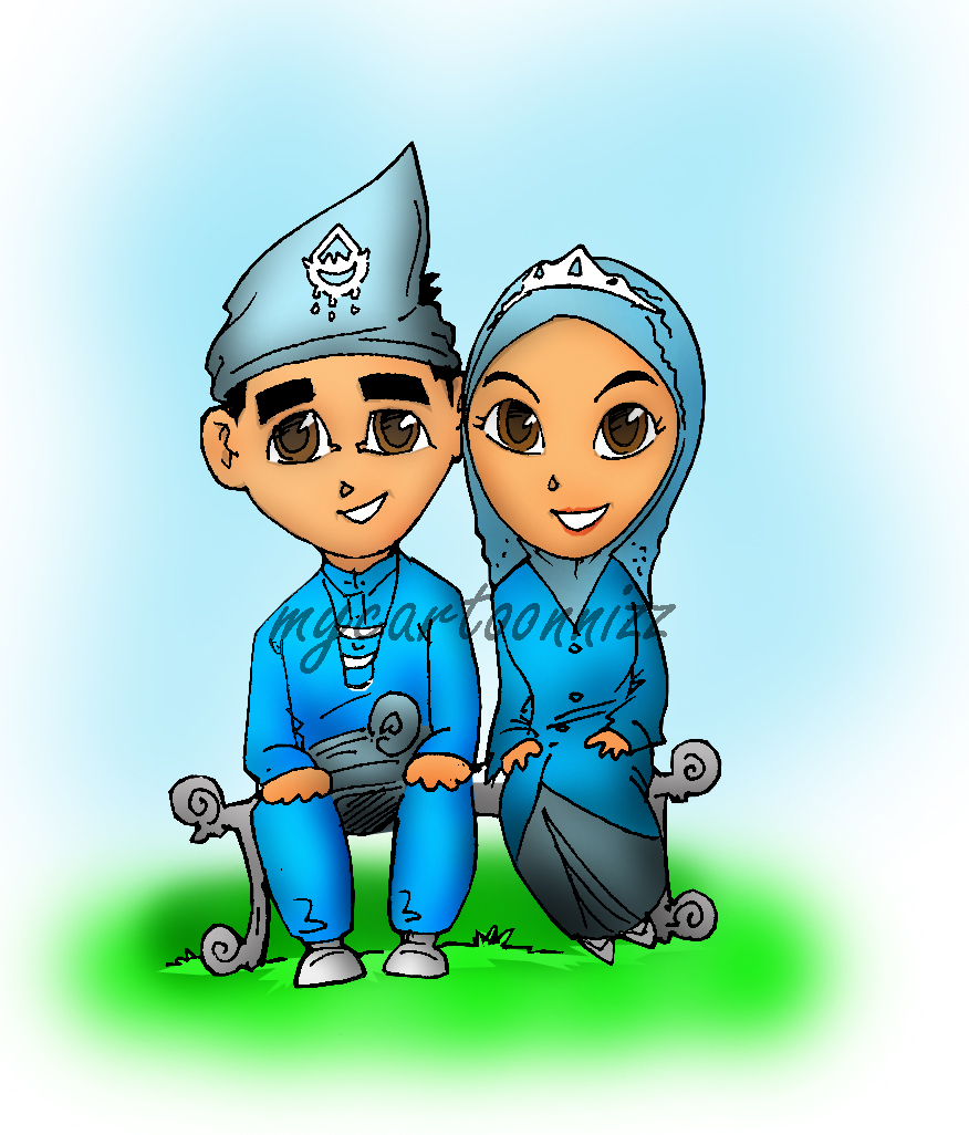 Kartun Muslimah Kahwin Gambar Kartun