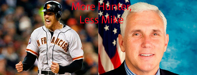 More Hunter Pence, less Mike Pence