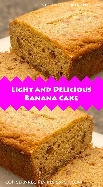 Light and Delicious Banana Cake