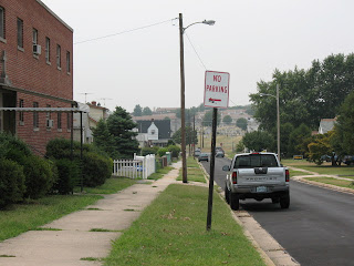 hill towards cemetery