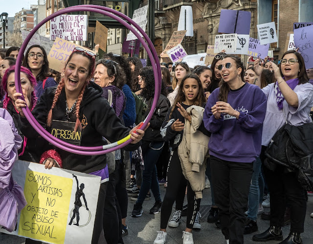 8m 2020 Zaragoza Feminista Manifestacion Estudiantes