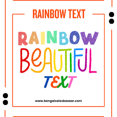 Rainbow Single Text Colorizer | Bengal Sales Bazaar