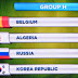 جدول مباريات مونديال 2014 نتائج وترتيب مجموعة المنتخب  الجزائري 8  كأس العالم 2014