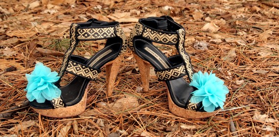 The Shoe Lovelies Tiffany Blue Shoe Clips by Mila Rose Designs va va VOOM