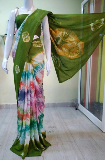 Ikkath Printed  Soft Silk Saree