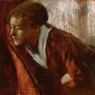 Detail of Degas painting 'Melancholy'