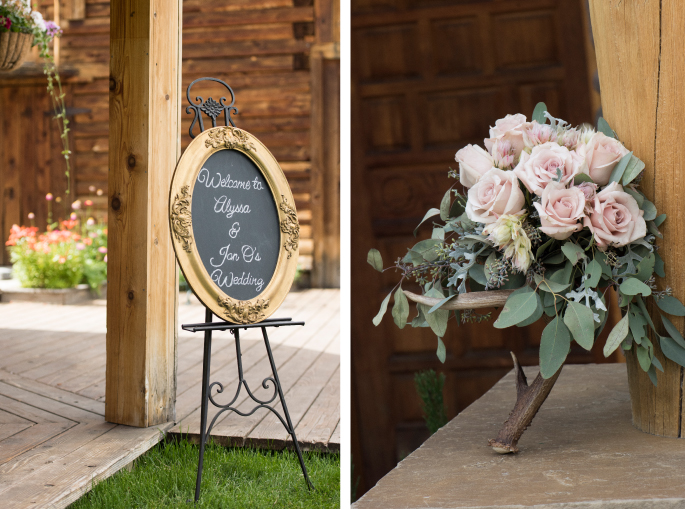 Wedding Sign / Bouquet / Jessie Moore Photography / Flowers: Melinda Anderson