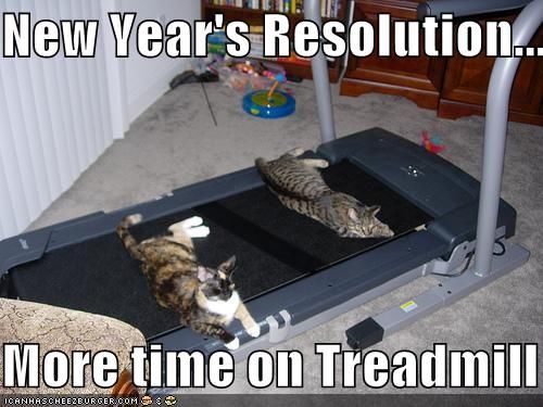  New Year's Rosolution.. More time on treadmill