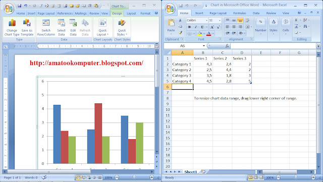 Chart, Grafik, Microsoft Word 2007, Tips Word 2007