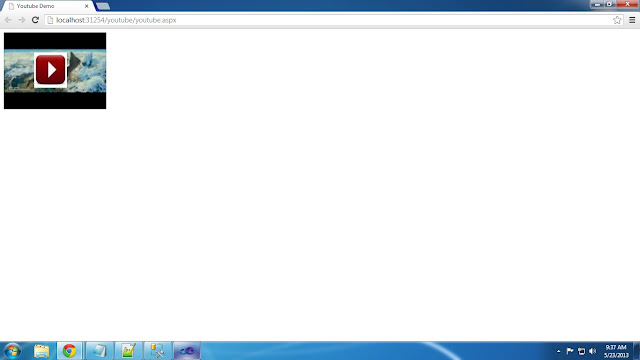 How To  Add Play Button to YouTube Video Thumbnail Images using jQuery and CSS in c# Asp.net