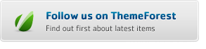 Follow us on ThemeForest