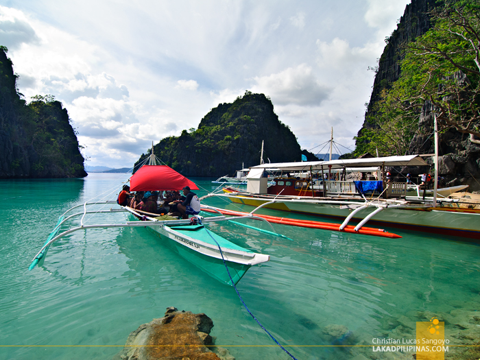 Kayangan Lake Docking at Coron Island