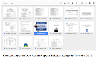 Contoh Laporan OJL Calon Kepala Sekolah Lengkap Terbaru 2016 - Galeri Guru
