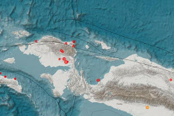 2 Kali Gempa 5,2 SR Diikuti Rentetan di Bintuni dan 1 Kali 4,8 SR di Wamena